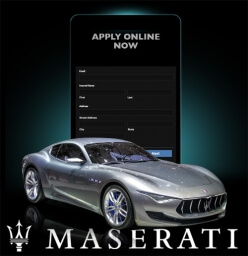 Online Insurance Application for Maserati